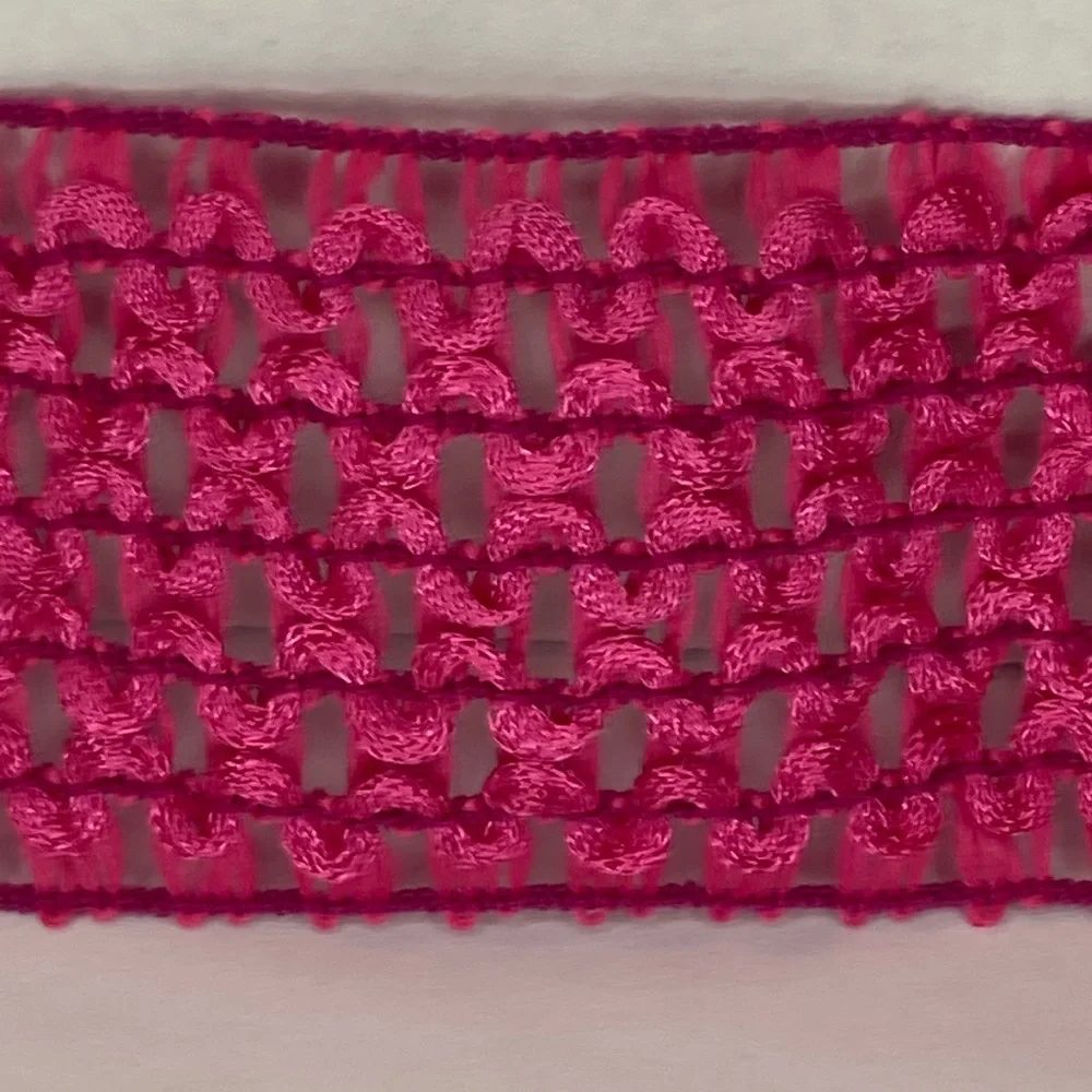 Light Purple Elastic Crochet Trim 1 3/4